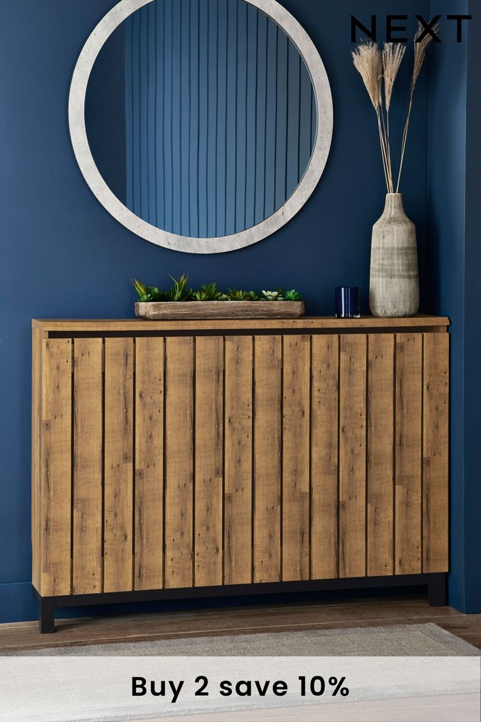 Dark Bronx Oak Effect Radiator Cover (238647) | £150 - £270