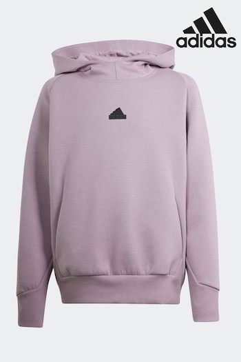adidas Lilac Purple Kids Pullover Sportswear Z.N.E. Hoodie (239485) | £50
