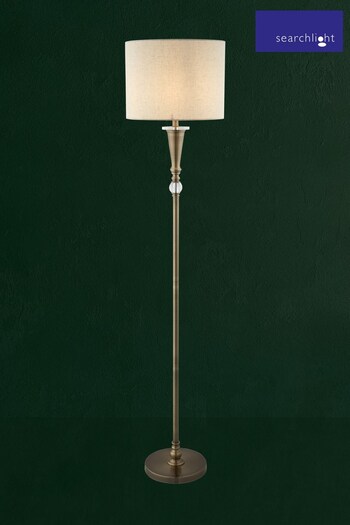 Searchlight Chrome Brieda 1 Light Floor Lamp (239620) | £99