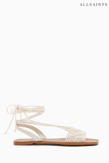 AllSaints Donna White Sandals Under (240466) | £229