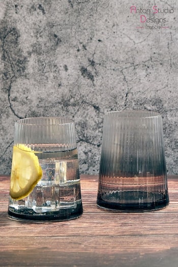 The DRH Collection Set of 2 Grey Empire Tumblers (240726) | £20
