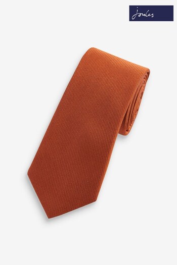 Joules Rust Brown Silk Tie (240968) | £25