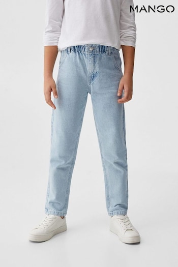 Mango Blue Paperbag pyjama Jeans (240984) | £23