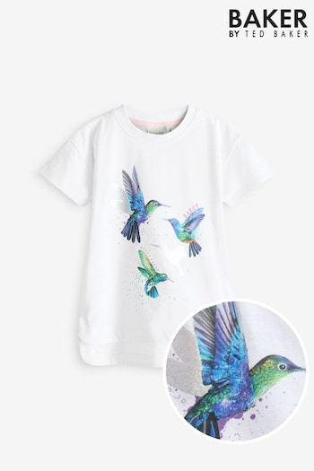 Baker by Ted Baker Graphic White T-Shirt (241096) | £18 - £20