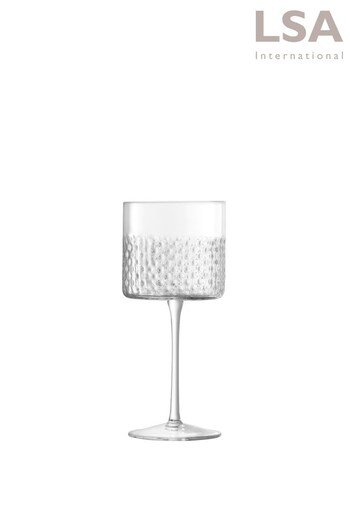 LSA International Set of 2 Clear Wicker Wine Glasses (241281) | £50
