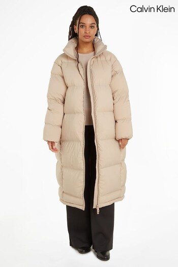 Calvin Klein Natural Seamless Maxi Coat (241680) | £400