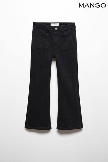Mango Flared Black pyjama Jeans With Pocket (242010) | £23