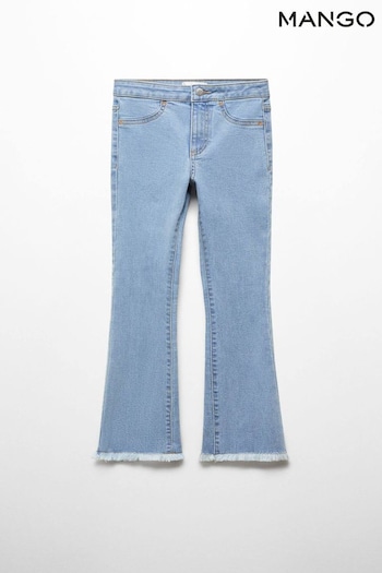 Mango Frayed Finish Flare Jeans Inactive (242218) | £20