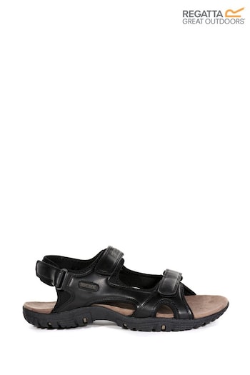 Regatta Black Comfort Fit Haris Sandals (242236) | £49
