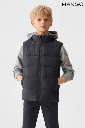 Mango Quilted Black Gilet (242306) | £26