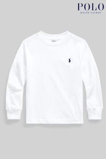 Polo Shirt Ralph Lauren Boys Long Sleeve Logo T-Shirt (242495) | £45 - £49