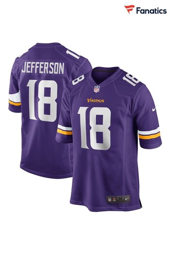 Nike Purple NFL Minnesota Vikings Home Game Jersey - Justin Jefferson (243418) | £105