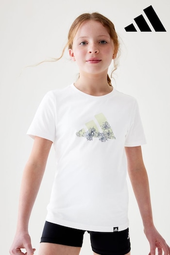 adidas White Sportswear Training Graphic T-Shirt (243495) | £18