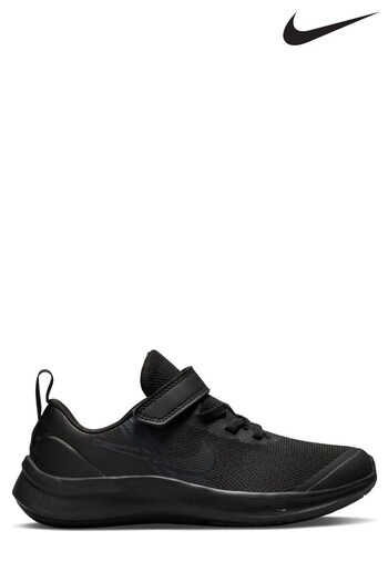 Nike Huarache Black Star Runner 3 Junior Trainers (243553) | £35