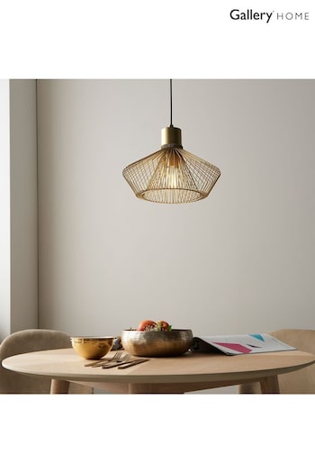 Gallery Home Gold Lizzo Ceiling Light Pendant (243577) | £71