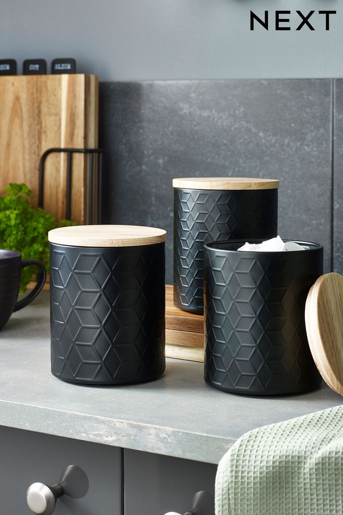 Geo tea store coffee sugar canisters