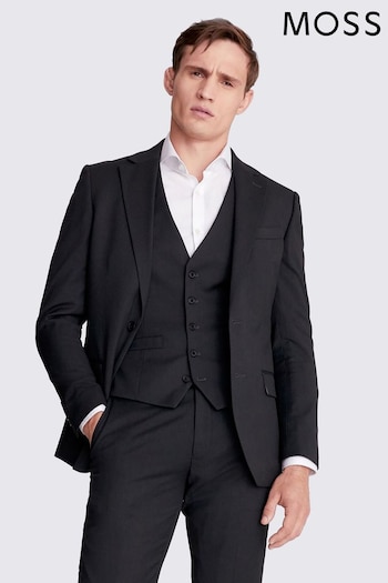 MOSS Charcoal Stretch Suit: Jacket (244102) | £119