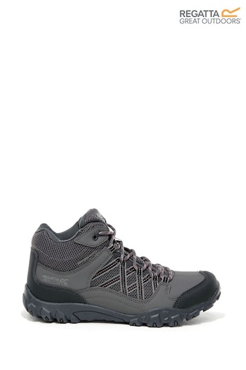 Regatta Grey Edgepoint Mid Junior Walking HEELED Boots (244170) | £49