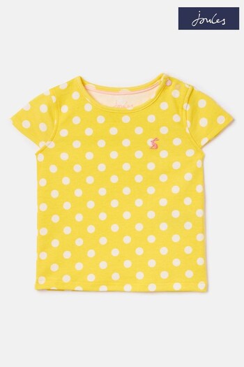 Joules Yellow Flutter Sleeve Top (244259) | £4.95 - £5.95