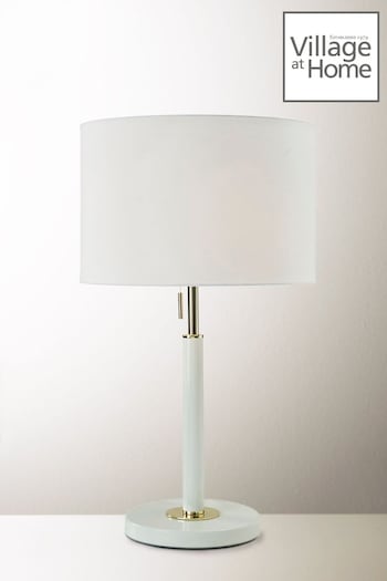 Village At Home White Madaline Table Lamp (244290) | £106