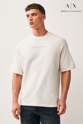 Armani love Exchange Oversized Waffle Texture Logo T-Shirt (244392) | £75