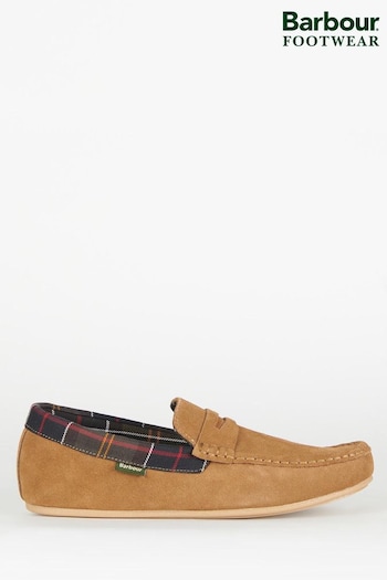 Barbour® Sand Porterfield Suede Slippers (244758) | £60