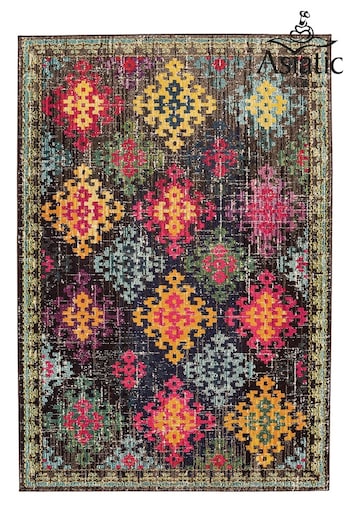 Asiatic Rugs Ochre Yellow Colores Diamond Rug (245183) | £79 - £190