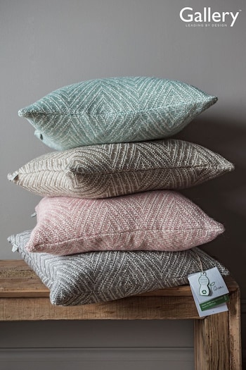 Gallery Home Natural Recycled Chevron Cushion (245664) | £25