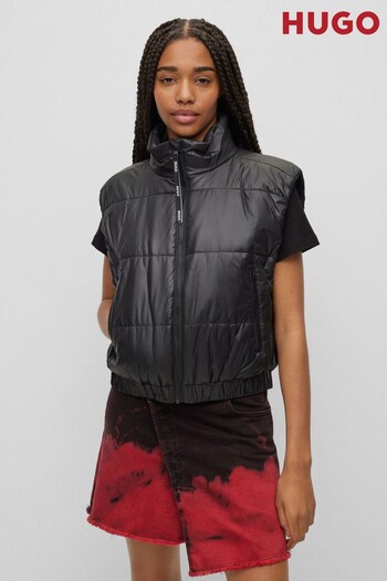 HUGO Lightweight Cropped Padded Quilted Gilet (245820) | £179