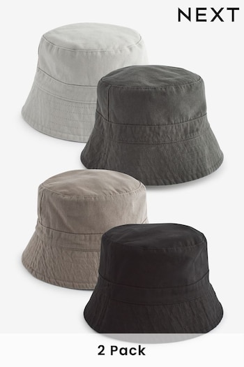 Black/Grey Bucket Hat 2 Pack (246450) | £18