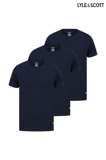 Lyle & Scott Blue Lounge T-Shirts 3 Pack (246493) | £32