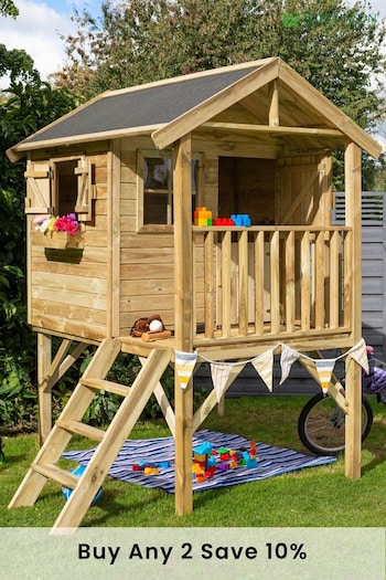 Rowlinson Natural Timber Garden Lookout Playhouse (246980) | £1,600