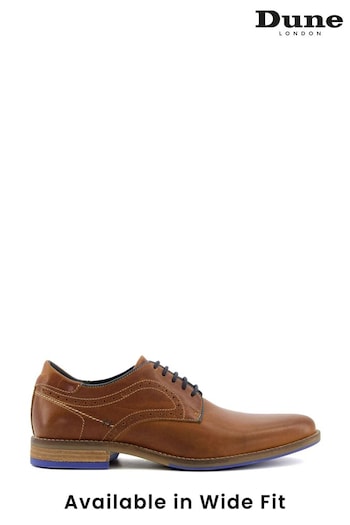 Dune London Bintom Piped Gibson Casual Brown Shoes (247036) | £105