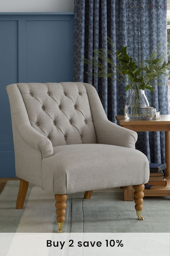 Laura Ashley Vivienne Soft Silver Ropsley Chair (247298) | £425