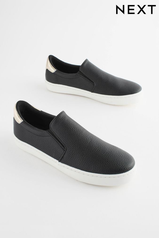 Next ladies black trainers store