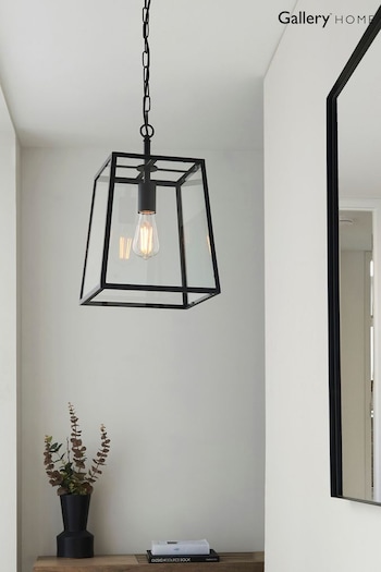 Gallery Home Black Hemp 1 Bulb Pendant Ceiling Light (247658) | £148