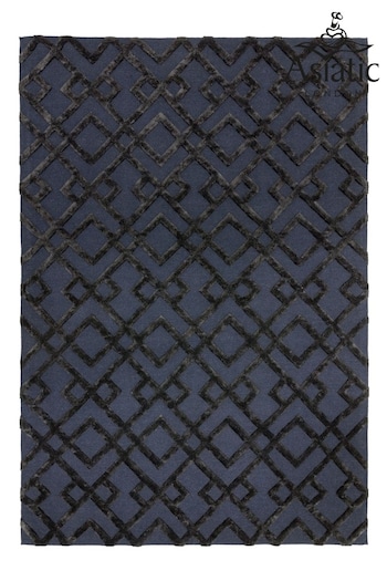 Asiatic Rugs Black Dixon Textured Geo Rug (247790) | £223 - £630