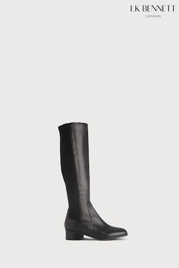 LK Bennett Bella Black Stretch Knee australia Boots (247943) | £459
