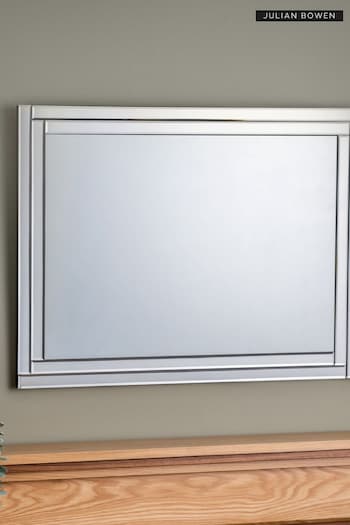 Julian Bowen Clear Deco Frameless Wall Mirror (248175) | £105