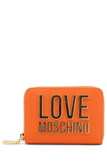 Love Moschino Orange Compact Zip Fastening Wallet with Card Holder and Coin Purse (248310) | £150