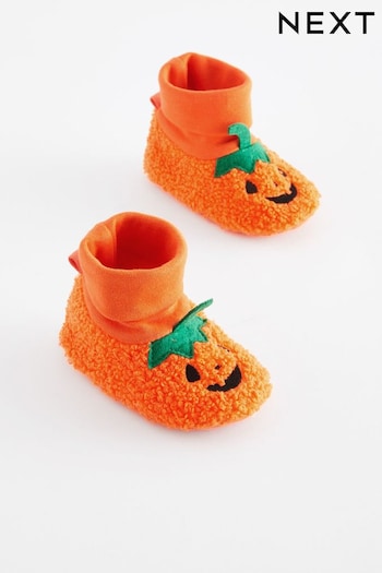 Orange Pumpkin Baby Socks (0-2mths) (249173) | £8 - £9