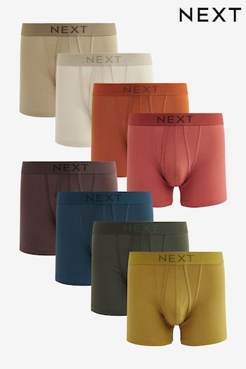 Green/Neutral/Blue 8 pack A-Front Boxers (250221) | £42