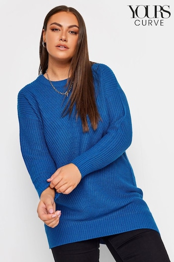 Yours Curve Blue Essential Jumper (250368) | £20