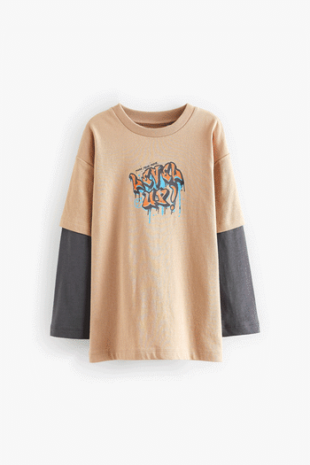 Natural Skate Long Sleeve T-Shirt (3-16yrs) (250557) | £10 - £15
