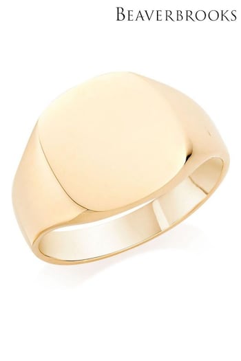 Beaverbrooks 9ct Gold Cushion Signet Ring (250952) | £750