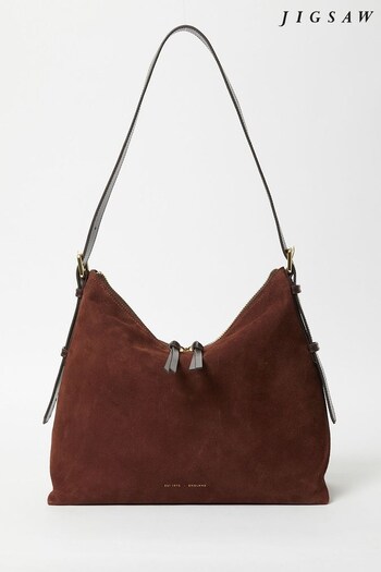 Jigsaw Red Large Trafalgar Shoulder Bag (251045) | £220