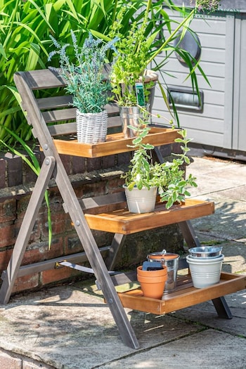 Rowlinson Grey Garden Alderley Small Plant Ladder (251171) | £70