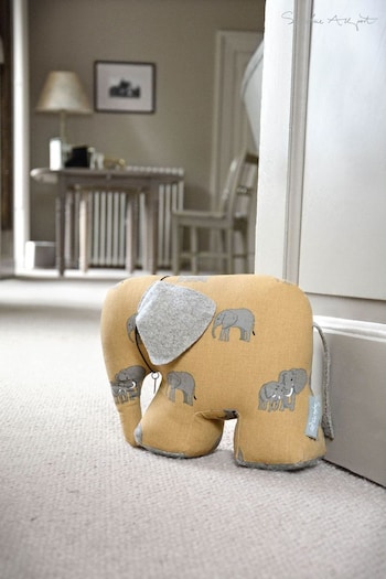 Sophie Allport Yellow Elephant Doorstop (251489) | £42