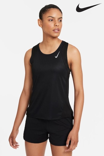 Nike Black Womens Race Running Tank Top (251820) | £33
