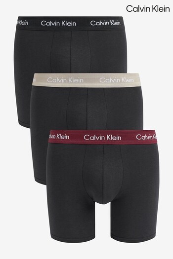 Calvin Klein Cotton Stretch Boxer Black Briefs 3 Pack (251945) | £42